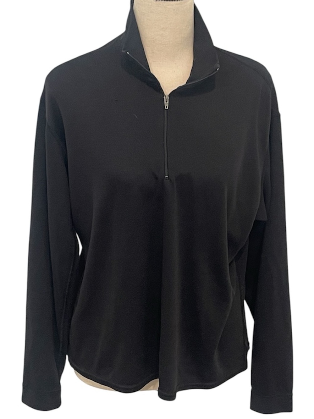 Patagonia | Capilene  Black Long-Sleeve Half-Zip Pullover Sz L
